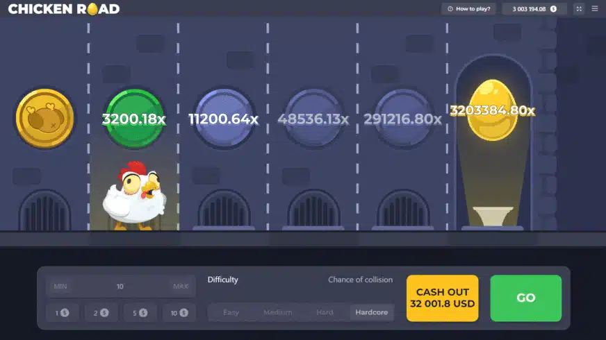 Features des Spiels Chicken Road.
